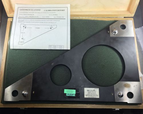 Giddings &amp; Lewis Three 3 Ball Checkout Plate Machinist Inspection Tool