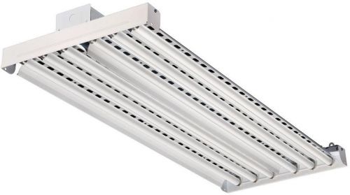 Lithonia Lighting High Bay Industrial 6-Light Grey Hanging Fluorescent Fixture