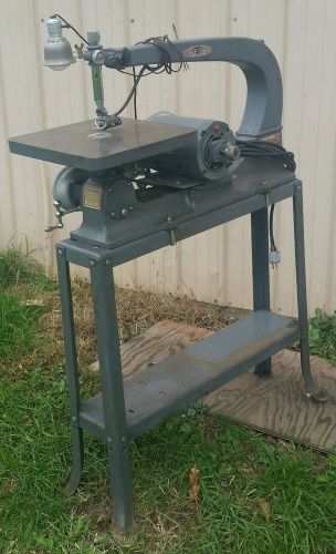 Vintage DELTA 40-440 SCROLL SAW w/ classic industrial legs band Rockwell jig