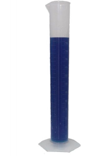 250mL Polypropylene Measuring Cylinder w/Hexagonal Base - 250mL Plastic Graduate