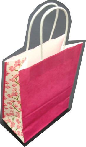 250 Twist Handle Kraft All Colors Side Debbie Paper Retail Shopping Bags