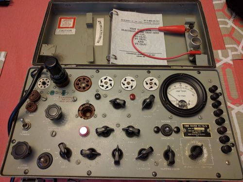 TV-7D/U Military Tube Tester - Freshly Calibrated - Works Great!