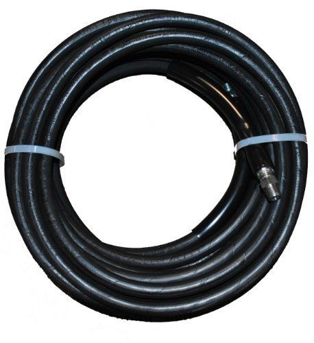 Eaglewash I Wrapped Black Modified Nitrile Pressure Washer Hose Assembly, 3/8&#034;