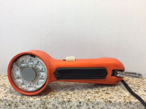 Vintage Bell System Western Electric Orange Rotary Lineman Buttset Line Tester