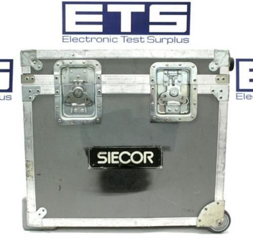 Siecor Electronic Equipment Flight Road Case w/ Handle &amp; Wheels 22x19.5x10.5