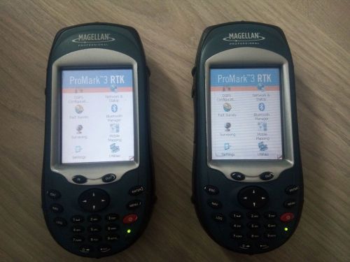 2x Thales Ashtech Magellan Promark 3 RTK GPS L1 with 2 radio unit and accesories