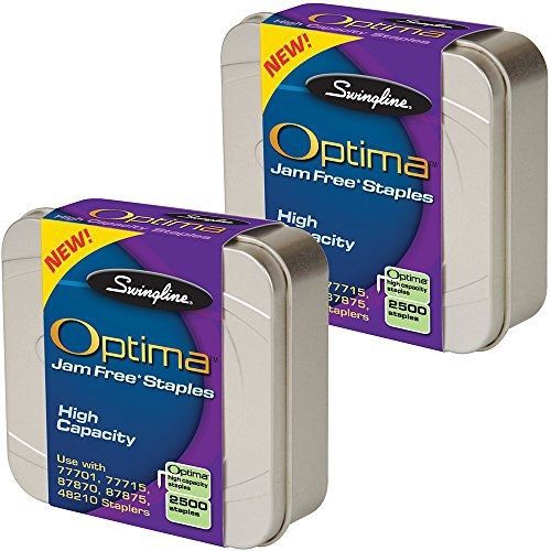 Swingline Optima High Capacity Staples 2-Pack, 3/8-Inch Leg Length, 125 Per