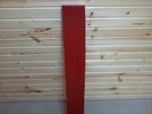 1-1/2&#034; x 4&#034; x 37-1/2&#034;  urethane / polyurethane 95 a red for sale