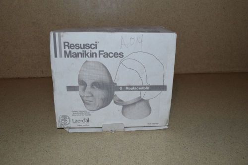 LAERDAL RESUSCI MANIKIN FACES BOX LOT OF 4 - NEW