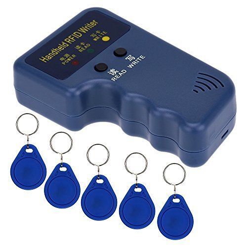 KKmoon Handheld 125KHz RFID ID Card Writer/Copier Duplicator + 5pcs Writable Key