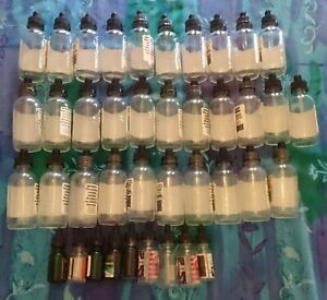 DROPPER GLASS BOTTLES, LOT OF 40, 120ML, 30ML, 15ML