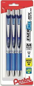 Pentel EnerGel Deluxe RTX Retractable Liquid Gel Pen, 0.7mm Med 4 pack