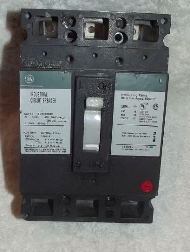 Ge general electric breaker ted134030 30a 30 a amp 480vac 3 pole for sale