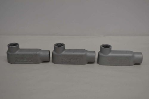 Lot 3 new appleton 1lb form 35 1in npt unilet conduit body fitting d338337 for sale