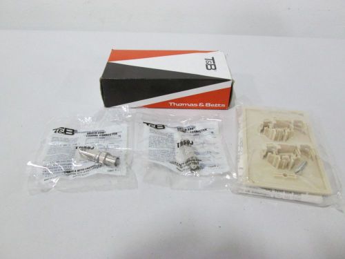 NEW THOMAS&amp;BETTS TB59WP2B 78-6210-69974 WALL PLATE KIT COAX CONNECTOR D297938