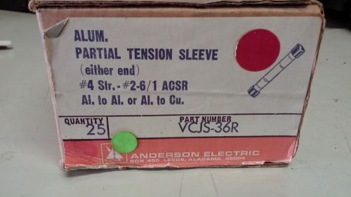 ANDERSON ELECTRIC VCJS-36R NIB PARTIAL TENSION SLEEVE #4 STR-#2-6/1 #B40