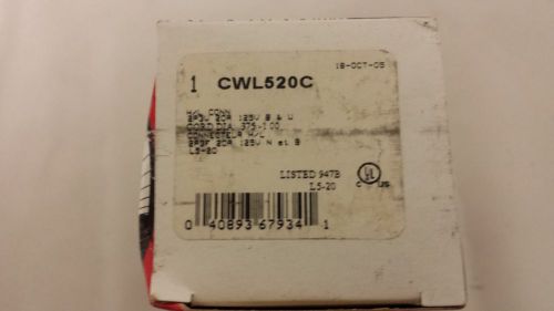 Cooper turn locking connector twist lock nema l5-20 l5-20r 20a 125v cwl520c for sale