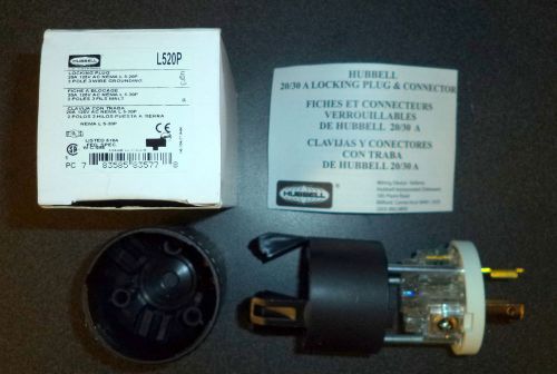 NEMA L5-20 HUBBELL 20A 125V LOCKING PLUG MALE