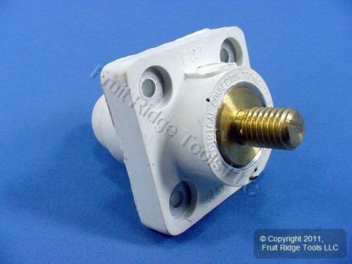 Leviton White 18 Series Cam Female Receptacle Ball Nose 400A 600V Bulk 18R22-W