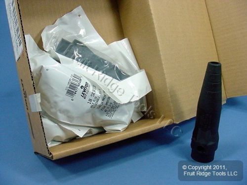 5 Leviton Black 18 Series Male Cam Plug Connector Insulating Sleeves 18SDM-22E