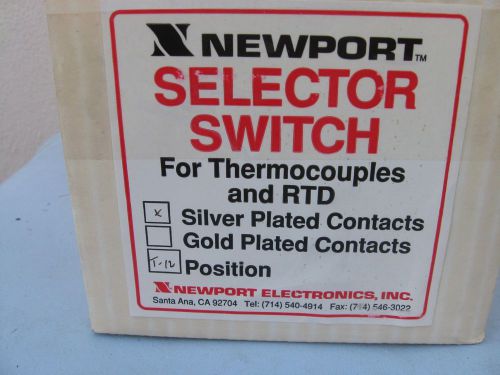 Newport selector switch 12 positions 3 poles silver plate for sale