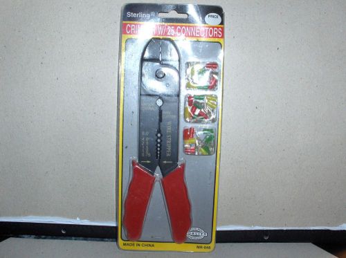 STERLING  CRIMPER W / 25 CONNECTORS  MODEL # MR-048  NEW IN PACKAGE