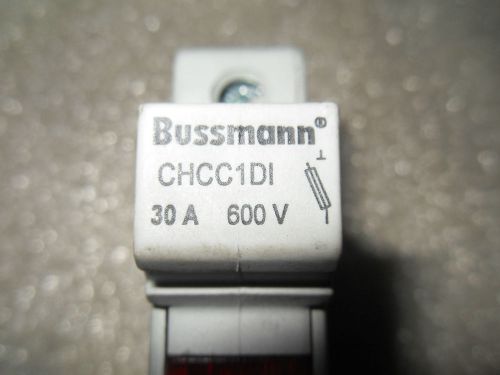 (Y7-1) 1 USED BUSSMANN CHCC1DI FUSE HOLDER W/ LIMITRON LP-CC-2 FUSE