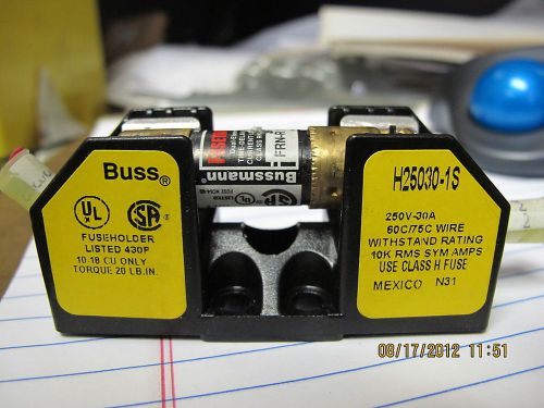 Buss H25030-1S Fuse Holder 250V 30 A &amp; 1 FRN-R-15