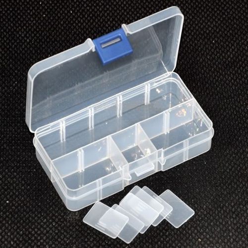 10 grid electronic component parts smt smd kits plastic storage box diy lab case for sale