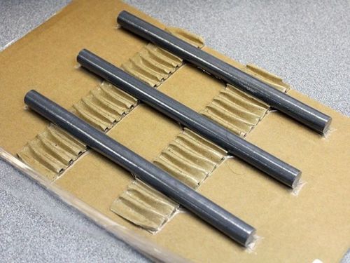 33 Material Ferrite Rod Broken, Diameter 0.5&#034;- Two pieces 3.4&#034; and 4.1&#034; Long