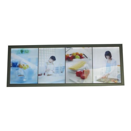 Aluminum Frame Motion LED Super Slim Light Box with 4 Pictures