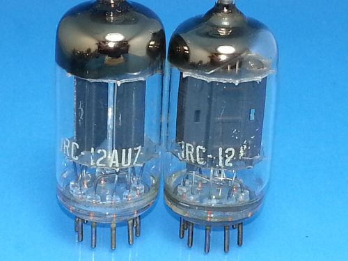 Rca jrc 12au7 ecc82 vacuum tube  match pair 1955 black long plate warm tone r18l for sale