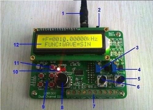 UDB1302S 2MHz with frequency sweep two channel DDS Function Signal Generator