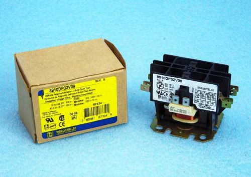 New square d definite purpose contactor 8910dp32v09, 2 pole 30/40 amps for sale