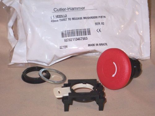 CUTLER-HAMMER E22LL2 twist-to-release pushbutton (NIB)