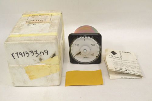 NEW YOKOGAWA 103121AB 0-1000 DC AMPS AMMETER AMPERES PANEL METER B327717