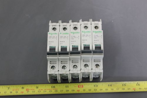 5 SCHNEIDER MINIATURE CIRCUIT BREAKER 10A 240~60V C60 MULTI 9  (S6-3-109E)