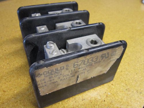 Gould Shawmut 67033 Fuse Holder 3 Pole 600V