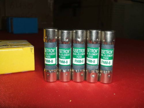 Lot of (25) Bussman / Fusetron Buss Fuses FNM-8