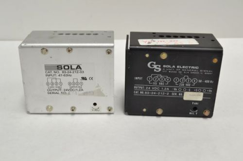 Lot 2 new sola 83-24-212-2 83-24-212-03 mixed linear power supply 24v-dc b212055 for sale
