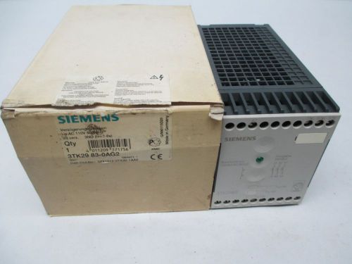 NEW SIEMENS 3TK29 83-0AG2 SAFETY RELAY 110V-AC D298886