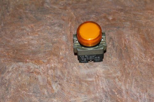 Telemecanique z-bv6 pilot light w/ orange cover for sale