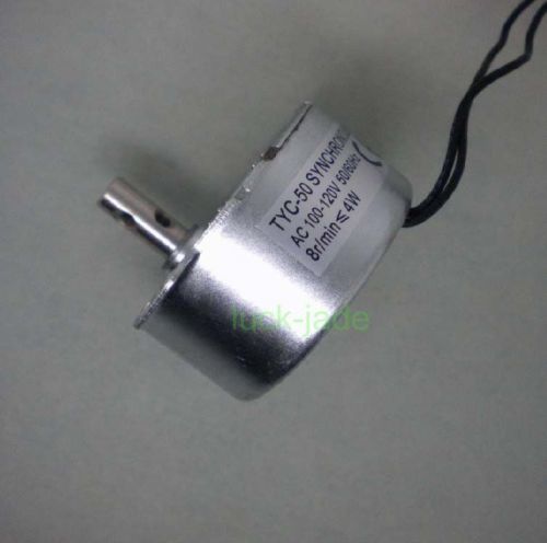 synchronous motor 110V AC 110 VAC 120VAC ,  8 r/min  50/60Hz cw/ccw 4W  TYC-50