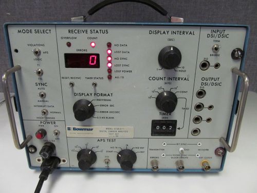 BOWMAR 273A-2 DIGITAL CARRIER ANALYSIS TEST SET  (TESTED)