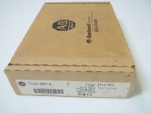 ALLEN BRADLEY 1746-OBP16 SER.C OUTPUT MODULE *NEW IN A BOX*