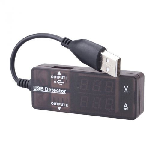 1PC New LED USB Detector Voltage Current Meter Tester Power Volt Amp Free Ship