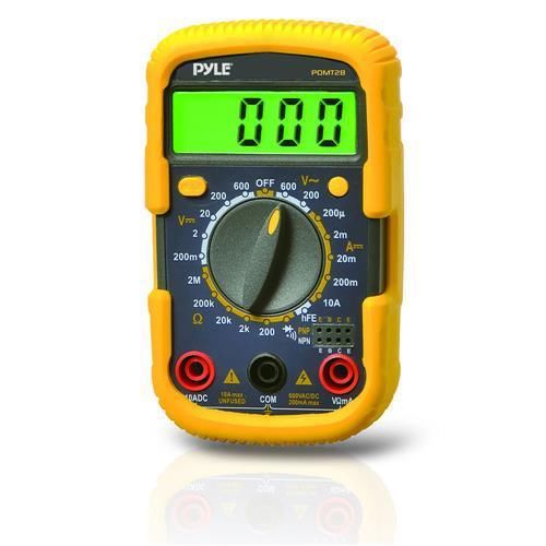 New pdmt28 digital lcd multi meter ac/dc/volt/transistor resistance/ range +case for sale