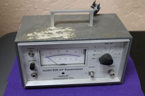 Optical Associates 205-UV  Power Meter-For Parts or Repair