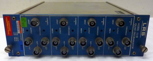 LRS LECROY MODEL 321B QUAD DISCRIMINATOR NIM BIN PLUG-IN PANEL UNIT