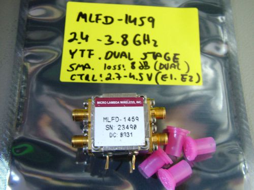 MICRO LAMBDA YTF RF FILTER MLFD-1459 2.4GHz - 3.8GHz DUAL STAGE